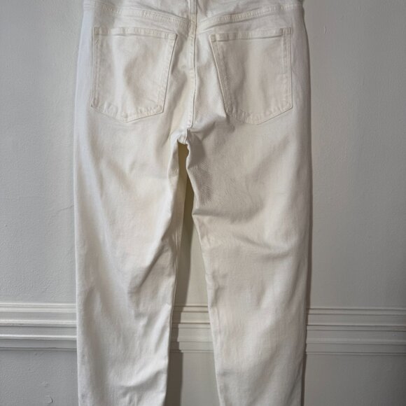 H&M Slim Fit Stretch High Waisted Ankle Mom Denim Relaxed Basic Size 12 Jeans - Picture 2 of 7